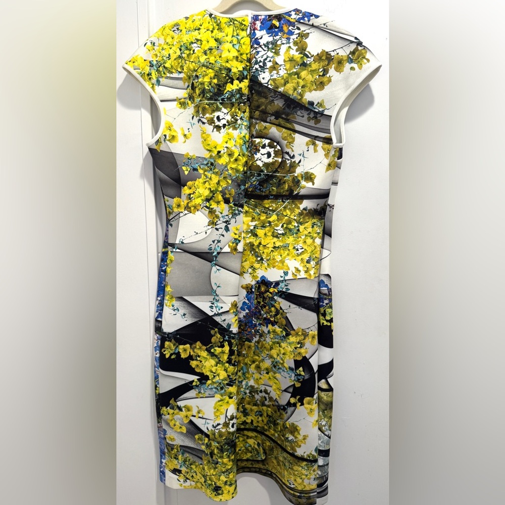 Clover Canyon Space Garden Abstract Floral Neoprene Dress. Sz M. Mint Condition! - Picture 6 of 10